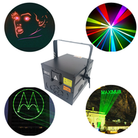 Projecteur LED publicitaire 15W IP65 DMX512 à commande vocale, lumière laser RGB pleine couleur, animation, effet spécial extérieur