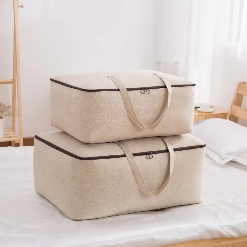 Large Capacity Quilt Storage Bag Folding Bag Clothes Blanket Bedding Storage Bag Organizer Under Bed Storage