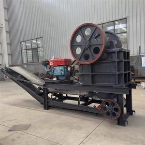 เครื่องบดกรามเคลื่อนที่แบบใหม่มอเตอร์ไฟฟ้ากระแสสลับความจุสูงสายพานลำเลียง Max.100t/ชม. - Product Image 1
