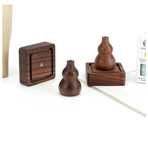 Cajas de Almacenamiento de Aceites Esenciales y Exhibidores de Accesorios de Aromaterapia, Talladas en Madera de Nogal Negro con CNC Personalizadas - Product Image 2