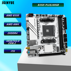 Placa-<span class=keywords><strong>M</strong></span>ãe JGINYUE B350I PLUS ARGB ITX com 32G DDR4 RAM para Desktop PC - Product Image 1
