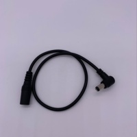1M negro 2C * 20AWG Dc Cable de extensión DC5.5 * 2,1mm