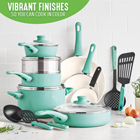 Batterie de cuisine en céramique à fond à induction, casseroles et poêles, best-seller