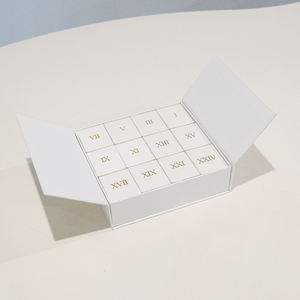 <span class=keywords><strong>Calendrier</strong></span> de l'avent cosmétique de luxe à double porte rabattable, boîte cadeau en papier - Product Image 3