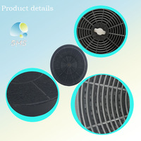 Filter Anti Ekstraktor Bulat Arang Karbon untuk Penghisap Asap Dapur Jerman 175mm
