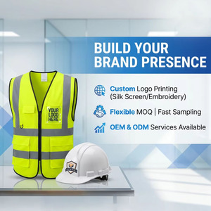 Gilet di Sicurezza Riflettente Personalizzato AI-MICH ad Alta Visibilità per Edilizia, Ferrovie, Ingegneria e Industria con Tasche - Product Image 2