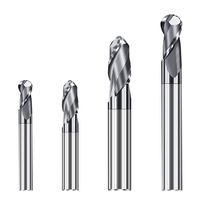 JINCHUAN fraise en bout à bout sphérique 3 4 6 8mm personnalisée outils de coupe en carbure avec revêtement Altin support ODM/OEM