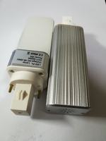 Longue durée de vie couvercle de PC clair ou laiteux 3000K 4000K 6000K AC85-265V 5w petite taille gx24 4w g24 led plug light