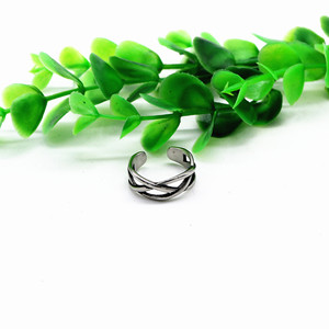 yunnique Open Geometric <b>Ring</b> 316 Stainless Steel Simple Design for Men and Women Jewelry Gift - Product Image 4
