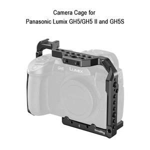Support de moniteur à griffe froide pour <span class=keywords><strong>GH5</strong></span>/<span class=keywords><strong>GH5</strong></span> II/GH5S, options DIY pour flash et lumière, cage de caméra en alliage d'aluminium - Product Image 1