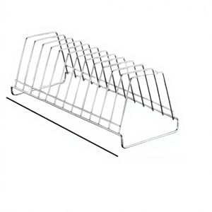 Égouttoir à vaisselle multi-sections en acier inoxydable robuste pour cuisine, support à thali, organisateur de vaisselle, résistant à la rouille - Product Image 4