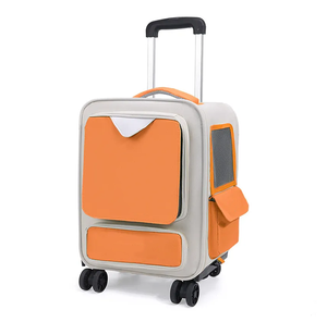 Sac de transport pour animaux de compagnie, chariot de voyage portable pour chat et chiot, sac respirant pour animaux de compagnie, sac à dos de transport sur roulettes, grande capacité - Product Image 5