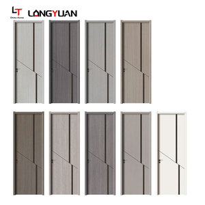 Trung Quốc WPC cửa không thấm nước cách âm bệnh viện phòng ngủ trong nhà phòng PVC Gỗ nhựa composite nội thất với khung cửa nhà máy - Product Image 3