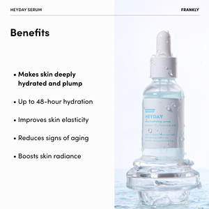 Suero FRANKLY Heyday, Hidratación Profunda, Pantenol y Ácido Hialurónico, Antienvejecimiento, Calmante para Piel Seca y Sensible - Product Image 3