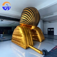 Pyramide égyptienne gonflable en tissu Oxford renforcé de 3 m de long, modèle de bâtiment de divertissement publicitaire Chenghuang Stomized