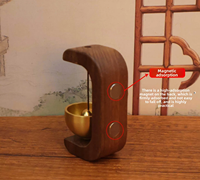 Sonnette de porte en bois de style moderne et créatif, élégante et simple, à suspendre, pour rappeler l'entrée de la maison