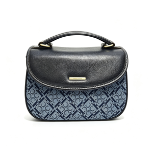 Elegante Bolso de Mano Vintage con Estampado de Monograma para Mujer, Bolso Bandolera con Asa Superior para Citas Diarias y Compras - Product Image 1