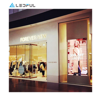 Film LED transparent auto-adhésif, écran d'affichage LED, vitrine, écran d'affichage LED