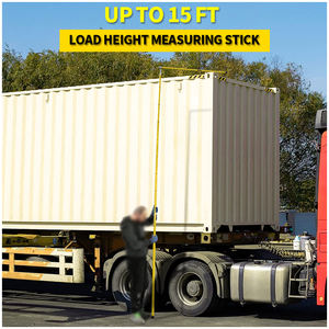 Bâton de mesure de hauteur de charge standard en fibre de verre jaune de 15 pieds avec poteau réglable pour camions, modèle de marque OEM 900801 - Product Image 6