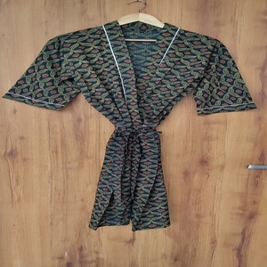 Kimono Kaftan en Coton de Qualité Supérieure, Kaftan Indien à Motifs Floraux, Robe Kaftan en Coton à Motifs Floraux, Tunique Bohème Grande Taille Prix de Gros - Product Image 1