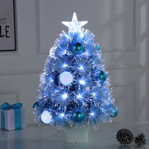 Navidad Lampada Arvores Co-Arts 61cm or Custom Size <b>Tabletop</b> Led Blue Fiber Optic Christmas <b>Tree</b> for Sale Arvore De Natal - Product Image 2