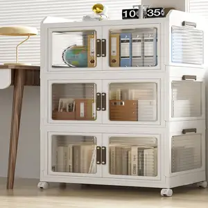 Caja de almacenamiento para dormitorio doméstico, armario de almacenamiento plegable para ropa, juguetes de cocina, caja de almacenamiento plegable