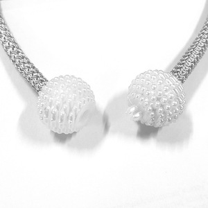 Pearl-embellished <b>curtain</b> tiebacks, a pair of <b>curtain</b> fasteners, pearl <b>rings</b>, decorative bed <b>curtain</b> storage ropes. - Product Image 4