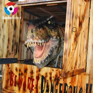 Dinosaure t rex animatronique à haute simulation dans l'équipement de parc luna Jurassic Park à vendre