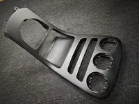 Kit complet de garnitures intérieures en fibre de carbone pour console centrale et panneaux de porte pour Mercedes Benz Classe C GLC W205 X253 C260L C200 Accessoires