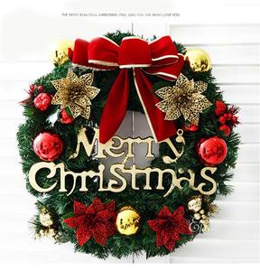 Decoración navideña 45cm Decoración hecha a mano 2024 Corona de Halloween Corona navideña - Product Image 5