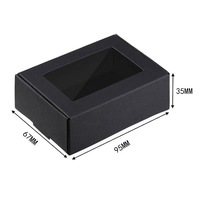 Caja de Regalo de Cartón Reciclable con Ventana Transparente, Laminación Brillante con Lámina Dorada, Grabado y Barnizado para Empaquetado Personalizado