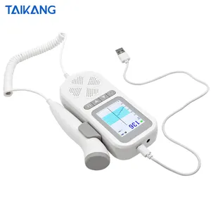 2023 Brand New Design 1000mAh Lithium Battery Rechargeable Portable Ultrasound 3.0 MHz Baby Heart Rate Monitor Fetal Doppler