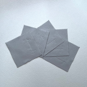 8*8cm colorato microfibra tessuto di lucidatura quadrato per gioielli collana orologio occhiali accessori - Product Image 1