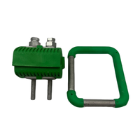 Pince de mise à la terre isolée en aluminium tricolore avec anneau de mise à la terre, connecteur perforant l'isolation IPC pour accessoires de câbles ABC