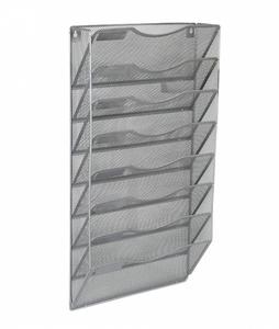 8 Tier Metal <b>Mesh</b> Wall File Holder Hanging Organizer Magazine Rack for Office and Home - Product Image 3