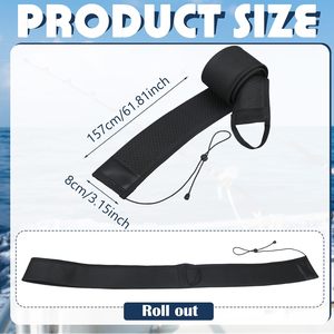 Lot de 6 housses de <span class=keywords><strong>canne</strong></span> à pêche en néoprène avec boucle de suspension intégrée et cordon réglable, compatibles avec les cannes à lancer, à bobine et à <span class=keywords><strong>mouche</strong></span> - Product Image 2