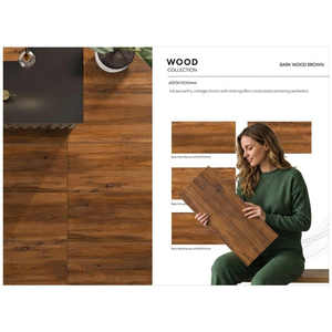 Belly Brown Wood Look Porcelain Tiles 600x1200mm Non Slip Floor Wall Natural Texture Ceramic Designs - Product Image 3
