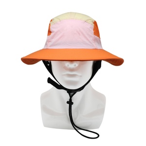 Custom High Quality Quick Dry Polyester Mix Color Safety Chin Strap Adjustable Unisex Waterproof Surf <b>Bucket</b> <b>Hat</b> <b>With</b> <b>String</b> - Product Image 6
