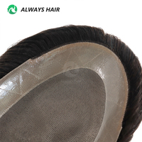 Fine Mono-Nouveautés Grand Stock Fine Mono Indian Human Hair Patch System Vente en gros pour hommes 6x9 7x9 7x10 8x10 8x11 9x11