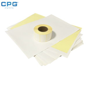 Wholesale Premium Self Adhesive Paper Label Paper Sheets Glossy White For Jewelry Price Tags - Product Image 1