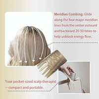 Peigne en corne de bœuf naturelle pour la croissance des cheveux, masseur de cuir chevelu, outil Guasha à dents larges, soin relaxant, brosse exfoliante pour le shampoing, cadeau personnalisé