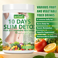 Grensoverschrijdend Gewichtsbeheersing Verbeterde Botdichtheid 10-daagse Slanke Detox Fruit Groente Voedingsvezels Poeder Vetverbrandende Pillen
