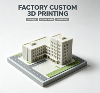 Service de fabrication sur mesure de prototypes de maquettes architecturales en résine pour table de sable 3D, modèles réduits de paysages et maquettes de bâtiments