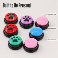 Ensemble de boutons parlants interactifs éducatifs en ABS à motif de patte pour chats et chiens