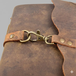 Premium Handmade Brown <b>Leather</b> Journal Rustic Vintage <b>Diary</b> with Deckle Edge Paper, Artisan Writing Notebook - Product Image 2