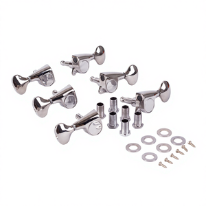 Vente en gros usine : Lot mixte de mécaniques de guitare métalliques scellées 3R+3L, mécaniques fermées pour guitares acoustiques et électriques - Product Image 1