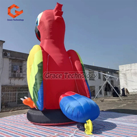 Modèle d'oiseau gonflable géant personnalisé-mascotte de perroquet pour la promotion des entreprises annonçant des objets gonflables