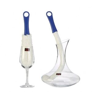 Home Multifunctional Wine Glass Cleaner Decanter <b>Brush</b> Reusable Cleaning Beads Glass Cup Tool for Daily Kitchen Bar Use - Product Image 1