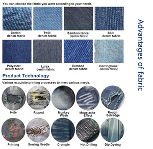 Jeans Baggy Stile Americano OEM per Uomo, Design Vintage Streetwear, Lavaggio Giallo Effetto Usurato, Gamba Larga - Product Image 4