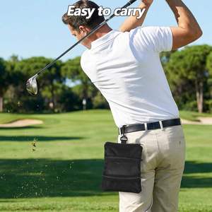 Pochette de golf multifonction en polyester imperméable pour objets de valeur, sac de rangement pour balles et tees de golf, personnalisable en gros pour usine - Product Image 4